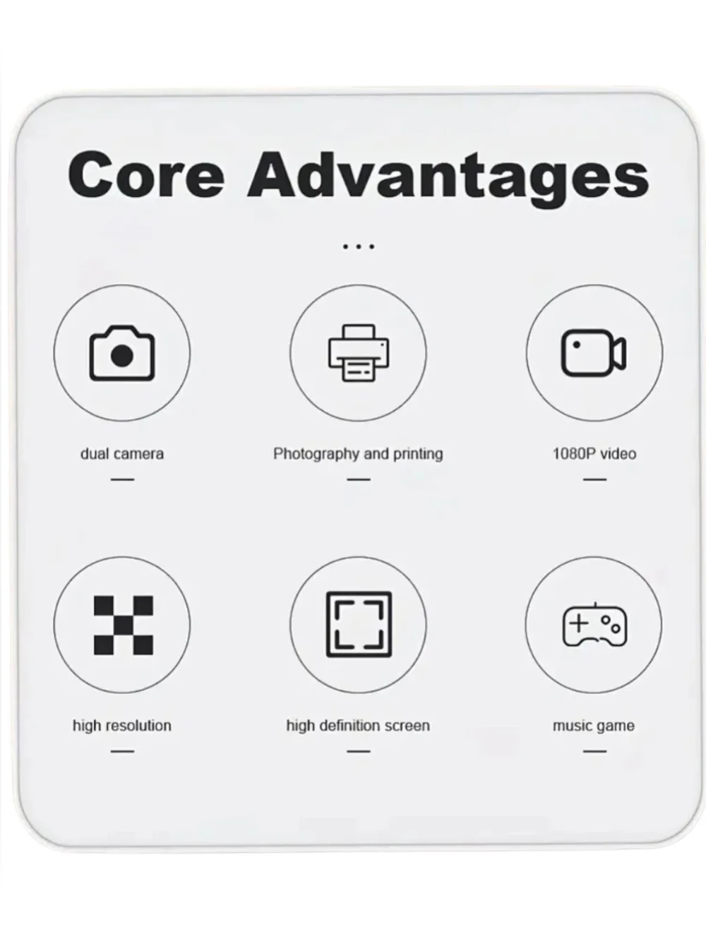 DIY Blue Instant 6X Zoom HD Video Recording Digital Camera